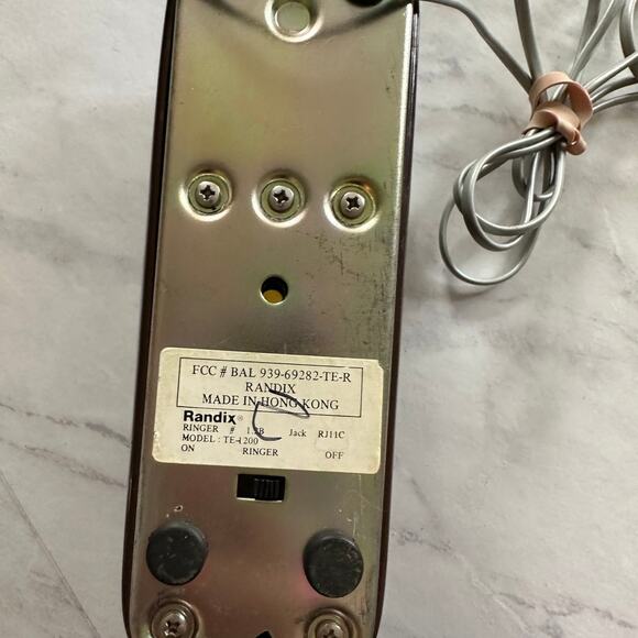 VINTAGE RANDIX TOUCHTONE TELEPHONE BROWN VTG RETRO - Picture 5 of 5